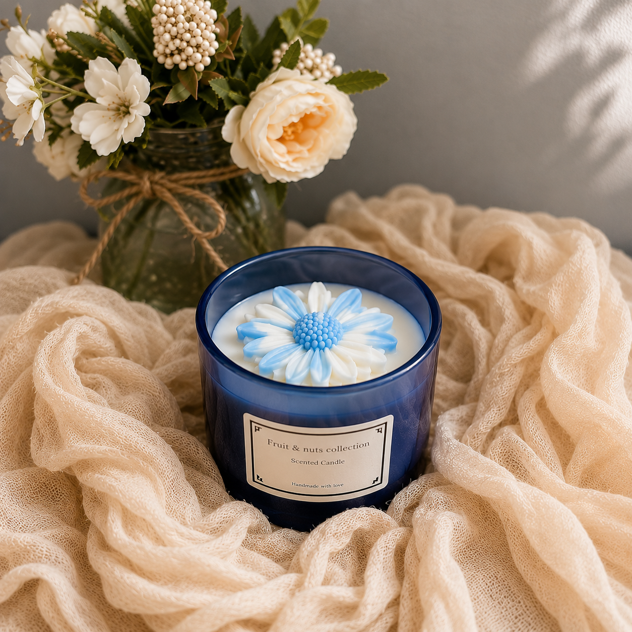 Gracia Floral Azul - Menta Dulce
