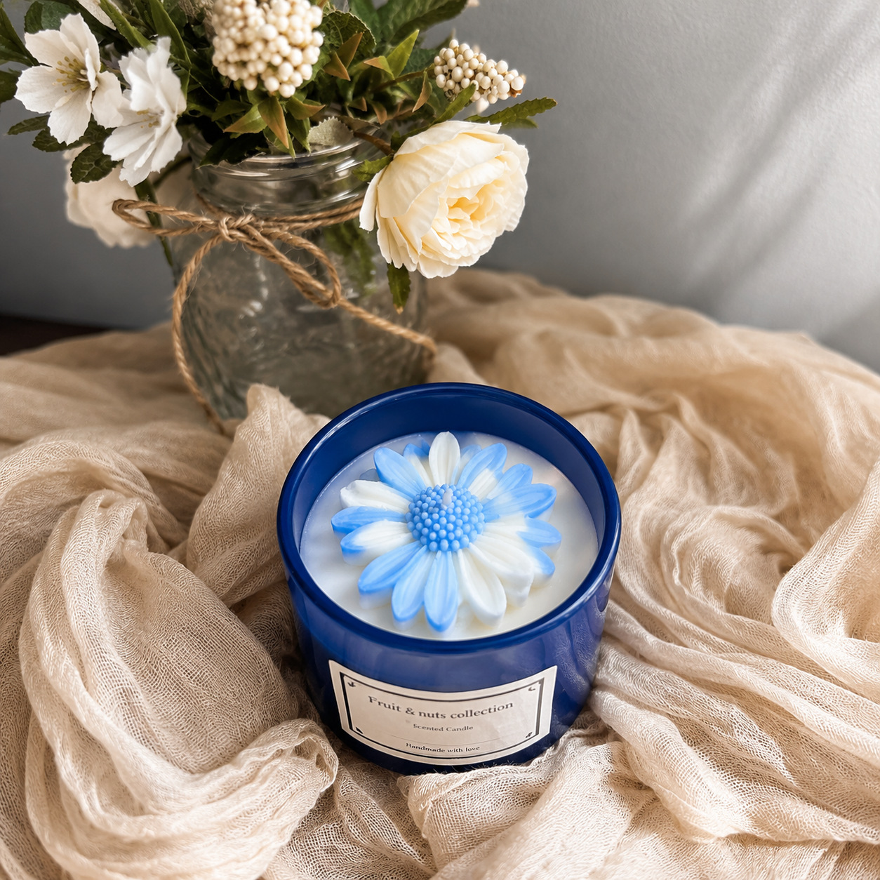 Gracia Floral Azul - Menta Dulce