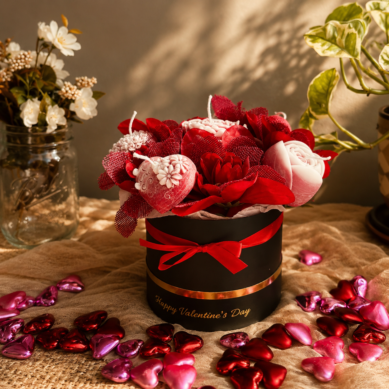Ramo de Rosas y Corazones - Colección San Valentín