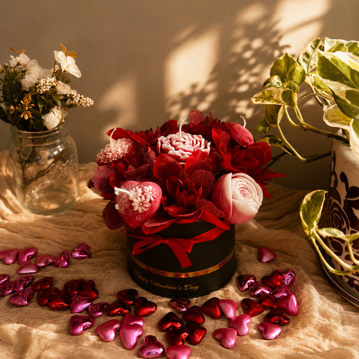 Ramo de Rosas y Corazones - Colección San Valentín
