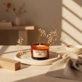 "Harvest Collection – Hello Fall"Fall Candle – Hello Fall Harvest Soy Candle | Autumn Pumpkin Spice Scented Jar Candle, Handmade 4oz
