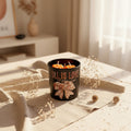 Fall is Love – Pumpkin Wax Topper Soy Candle | Handmade Autumn Home Decor Gift for Her