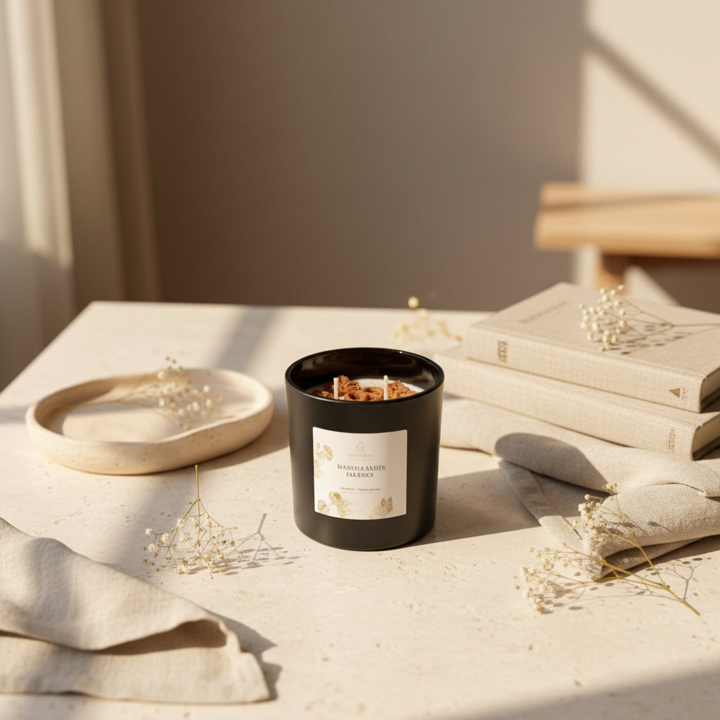 Soft Autumn Rituals – Handmade Fall Soy Candle | Cozy Autumn Home Decor Gift for Her