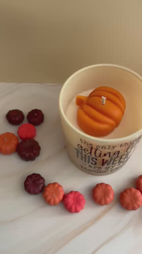 The Only Thing Getting Lit This Week – Funny Fall Pumpkin Soy Candle | Handmade Autumn Gift for Her